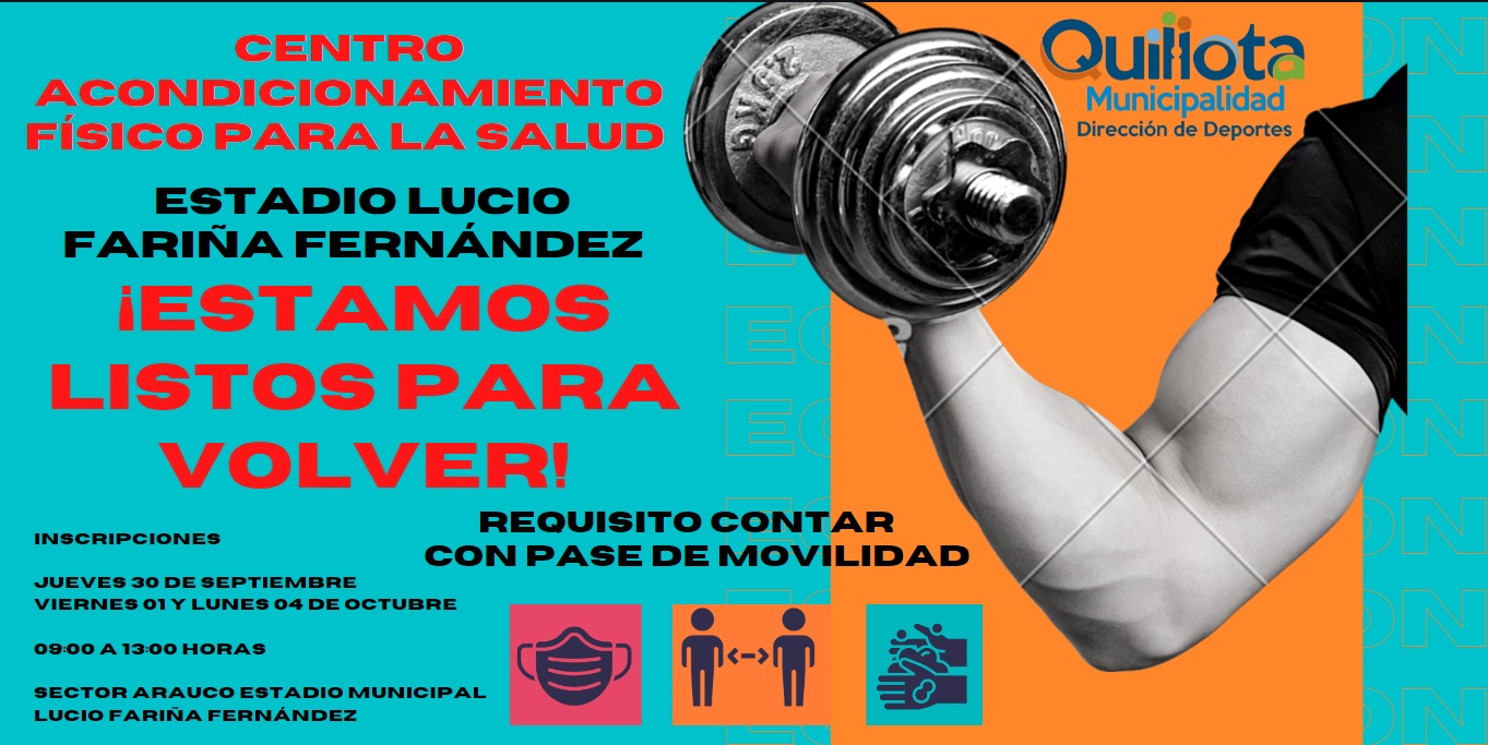 Parten inscripciones para Centro Acondicionamiento Físico para la Salud en Estadio Lucio Fariña Fernández.