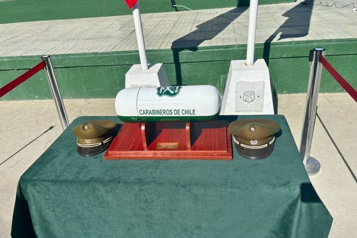 C&aacute;psula del tiempo de Carabineros llega a Quillota: comunidad podr&aacute; depositar sus mensajes para el a&ntilde;o 2127