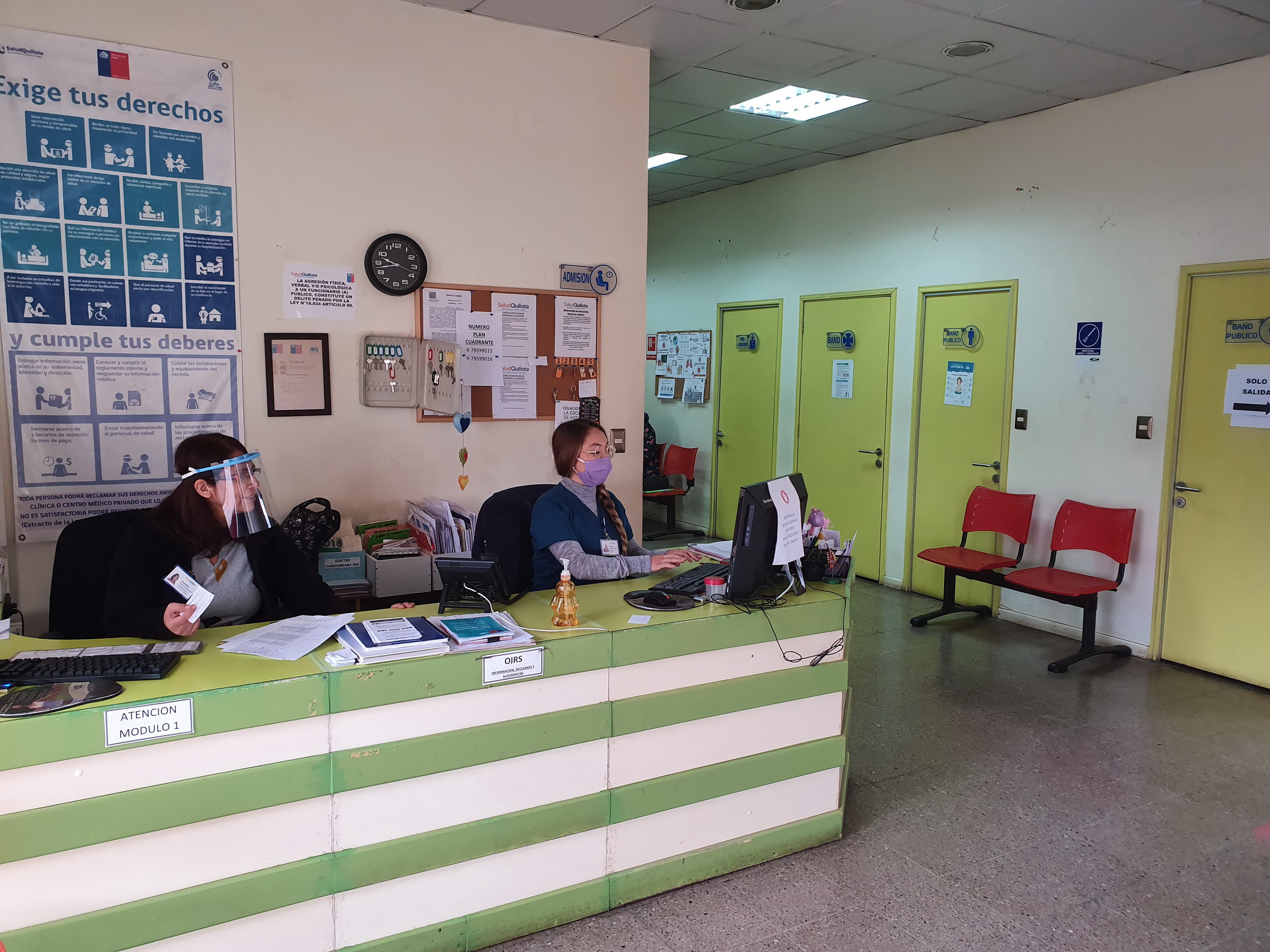 Cecosf Santa Teresita de Quillota implementa medidas especiales para atender al público ante la contingencia por Covid19