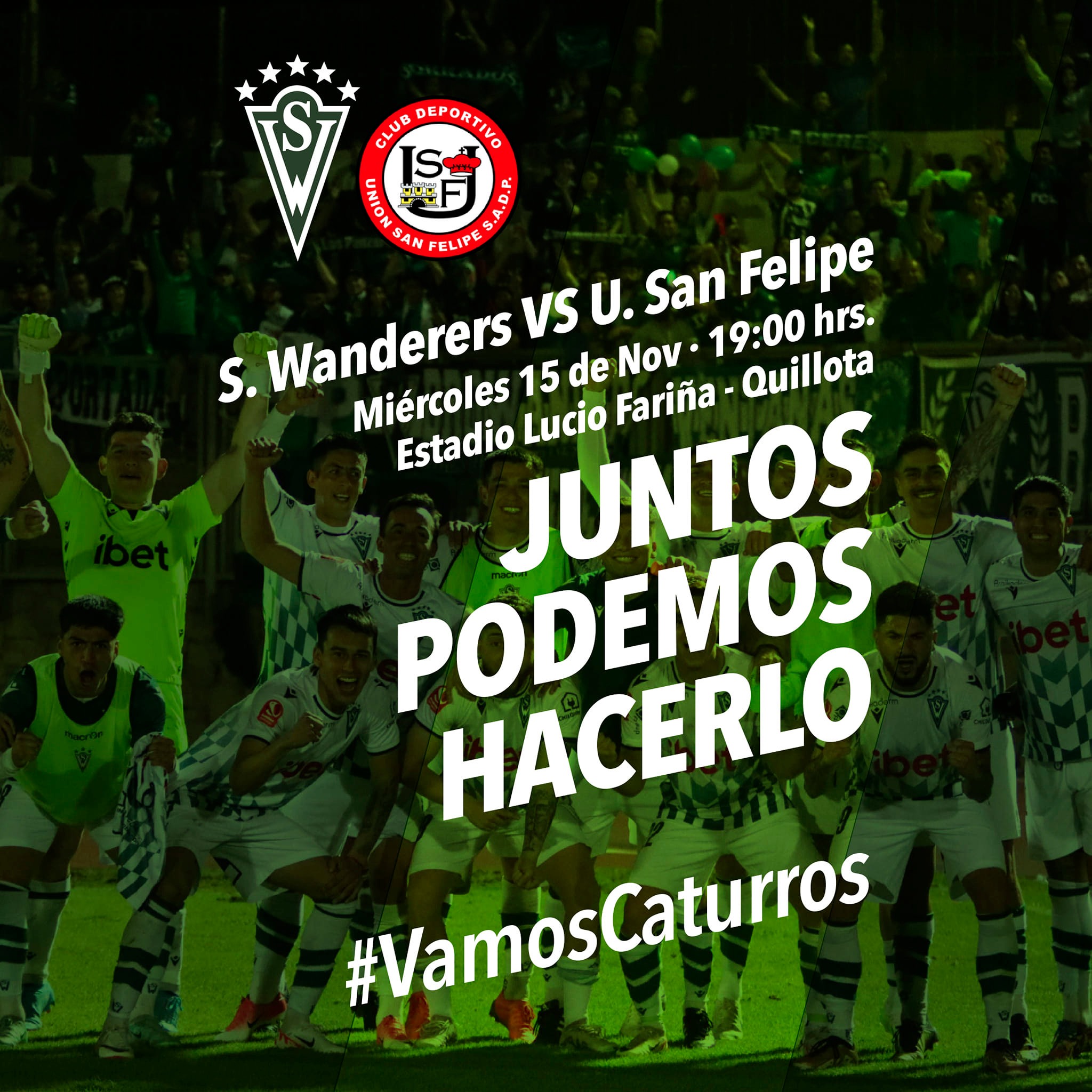 Santiago Wanderers de Valparaíso recibirá a Unión San Felipe en Estadio Municipal Lucio Fariña Fernández.