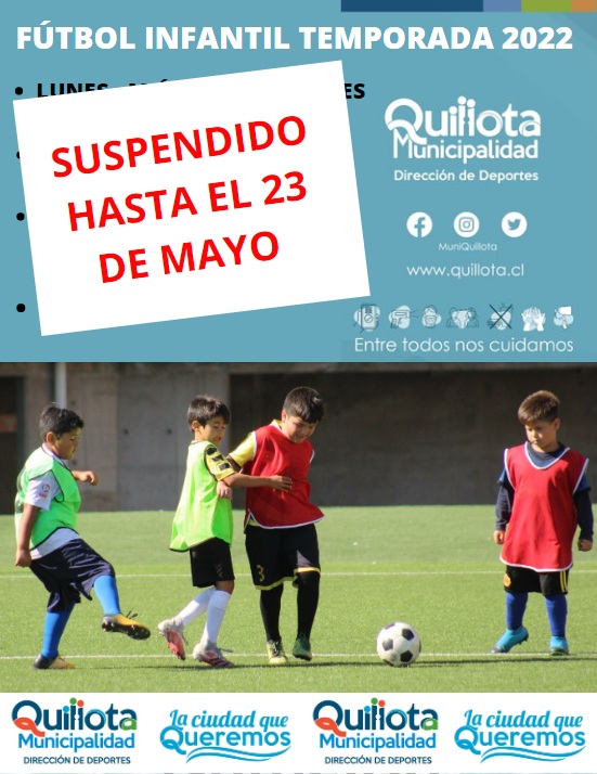 Dirección de Deportes de Quillota suspende talleres deportivos gratuitos en el Estadio Lucio Fariña.