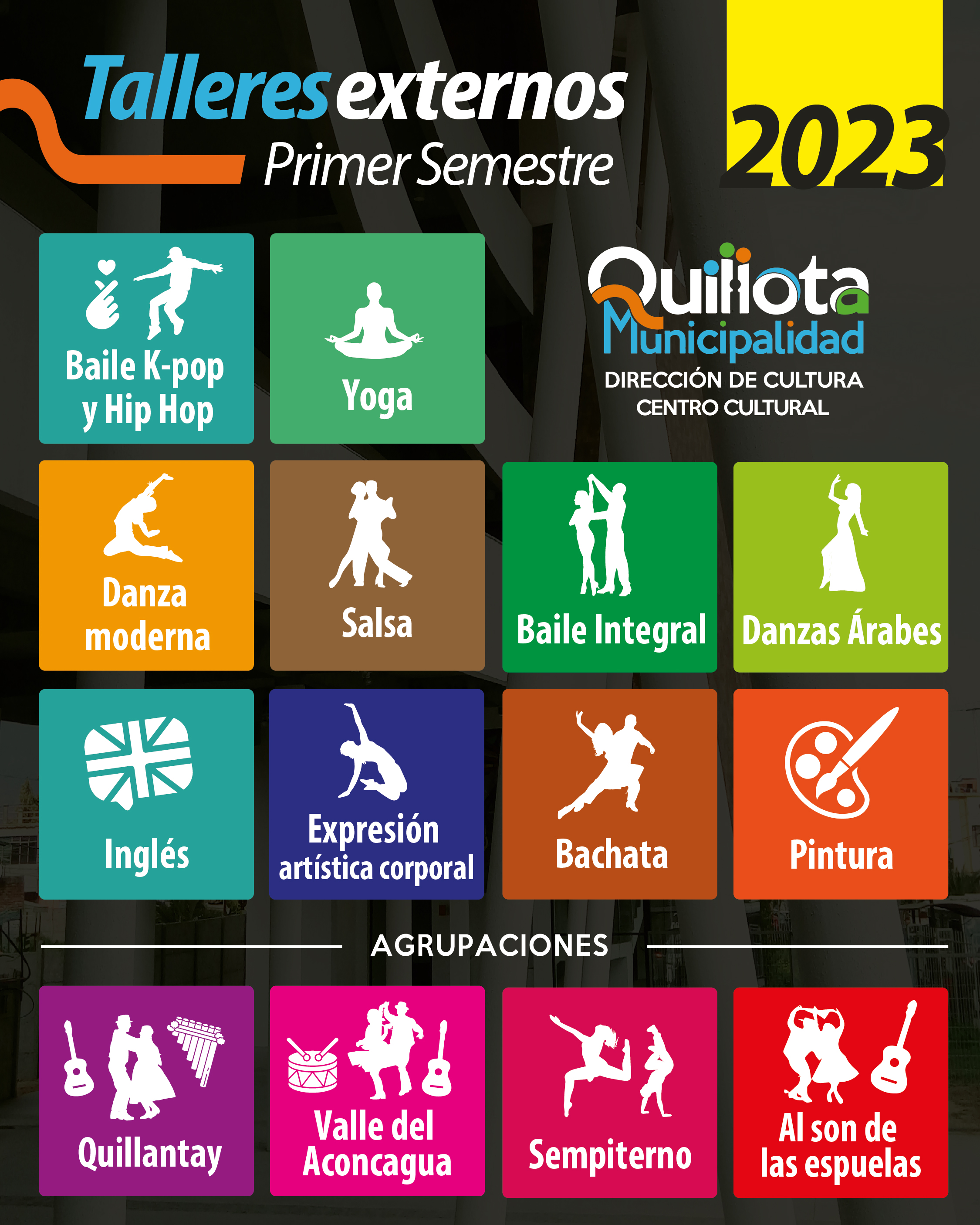 Nueva temporada de talleres externos en el Centro Cultural