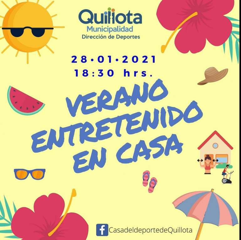Dirección de Deportes de Quillota despide enero con evento virtual de actividad física.